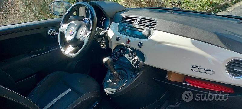 Usata Abarth 500 Custom 135 CV (99 kW) 2010 Bianco Utilitaria