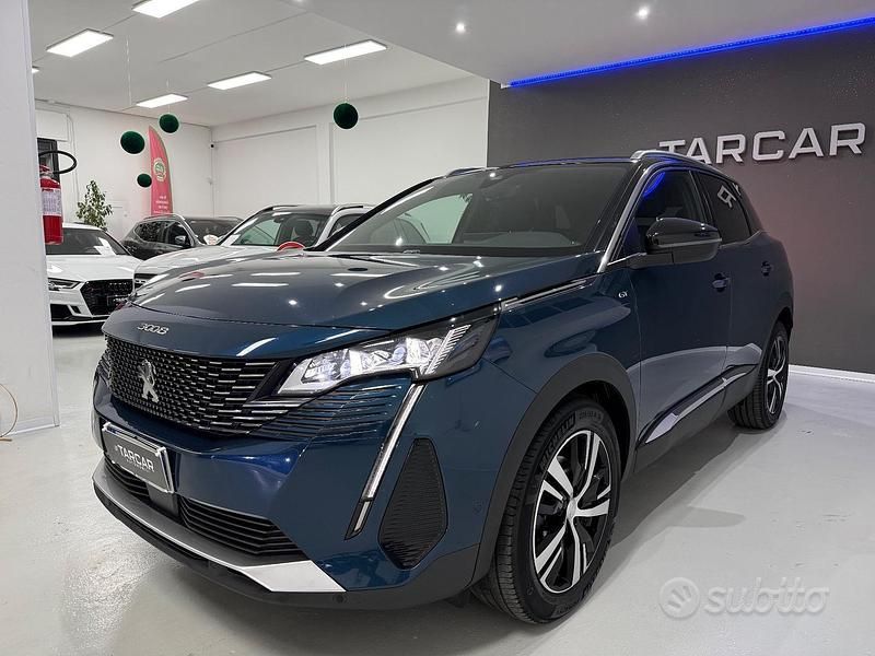 Usata Peugeot 3008 GT-line 131 CV (96 kW) 2021 Blu SUV