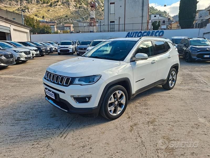 Bianco Usata 2020 Jeep Compass Limited SUV | 13.960 € (Buon prezzo) - Immagine 1/4