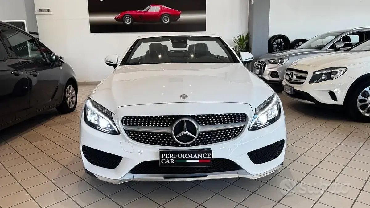 Usata Mercedes C220 Premium Plus 170 CV (125 kW) 2017 Bianco Cabrio