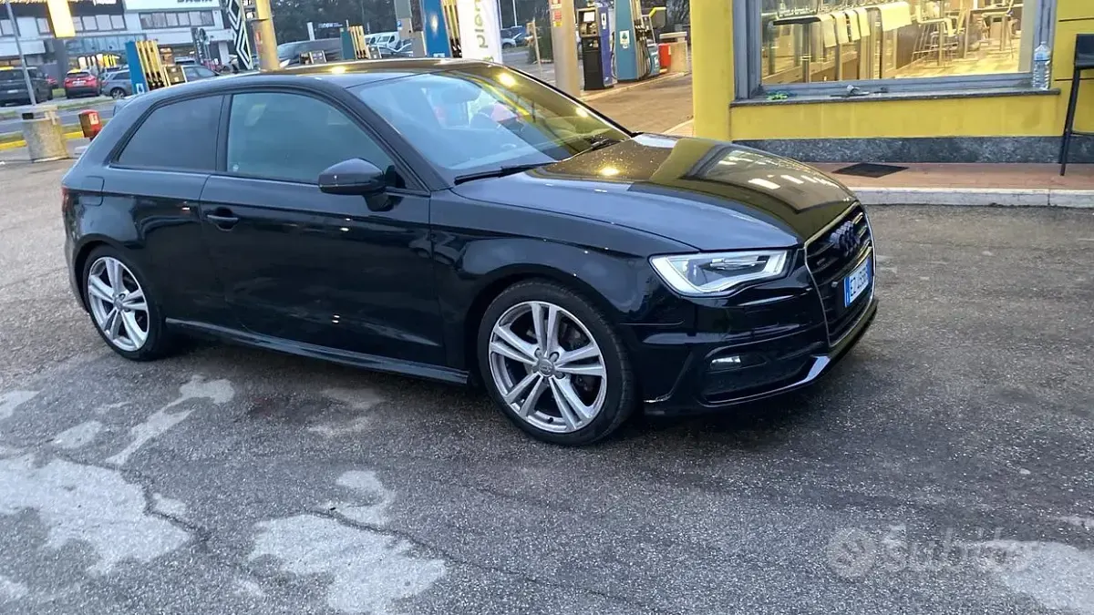 Usata Audi A3 S-Line 184 CV (135 kW) 2013 Nero Berlina