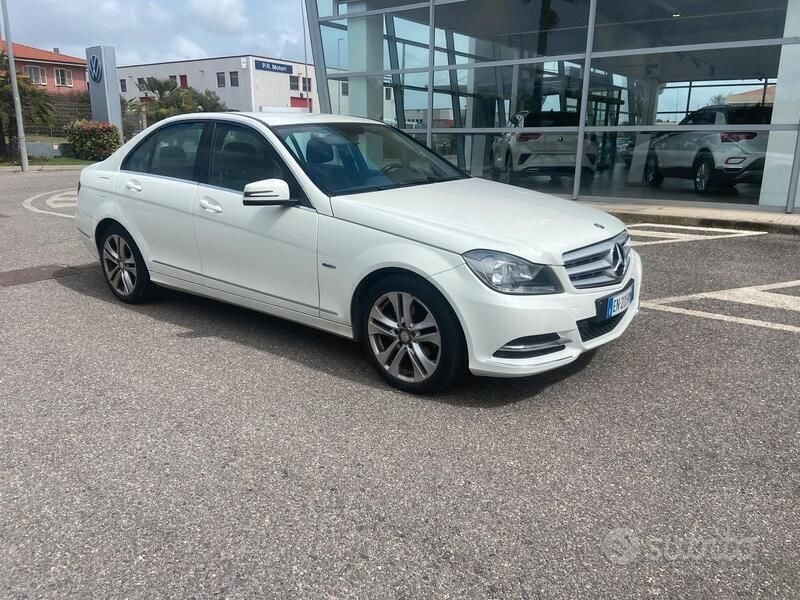 Bianco Usata 2012 Mercedes C180 Avantgarde Tre volumi | 12.400 € - Immagine 1/4