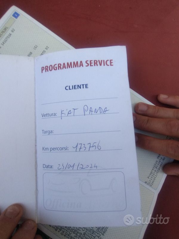 Usata Fiat Panda 39 CV (28 kW) 2002 Rosso Utilitaria