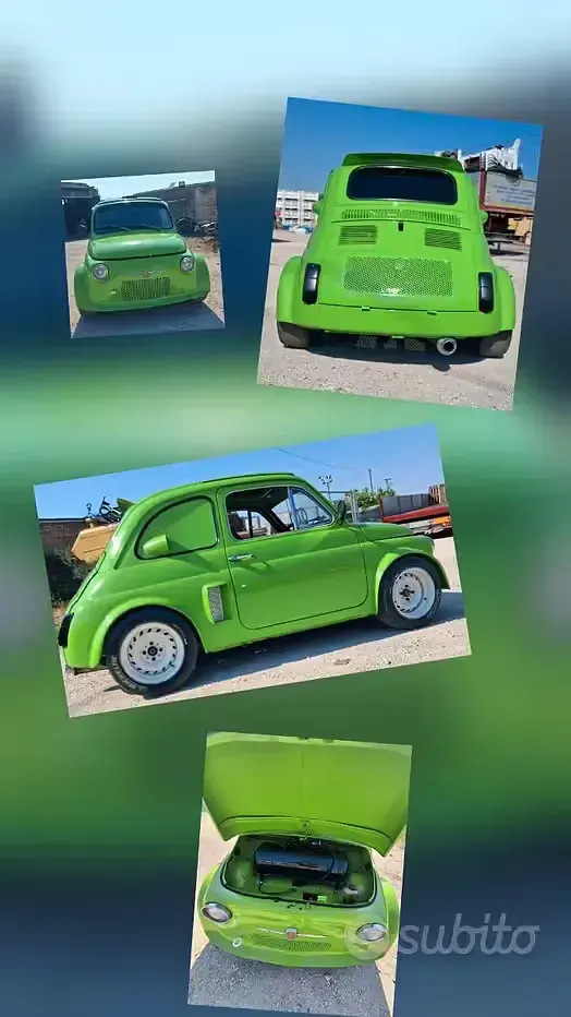 Usata Fiat 500 145 CV (106 kW) 1970 Verde Utilitaria