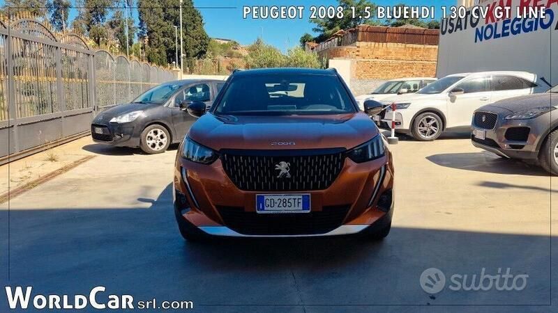 Arancione Usata 2020 Peugeot 2008 GT-line SUV | 21.900 € (Molto cara) - Immagine 1/4