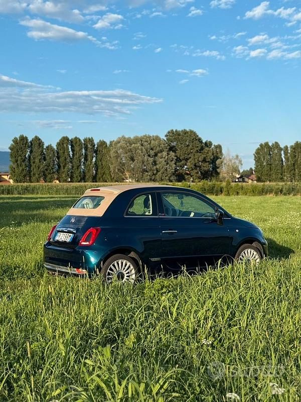 Usata Fiat 500C 69 CV (50 kW) 2018 Blu Cabrio
