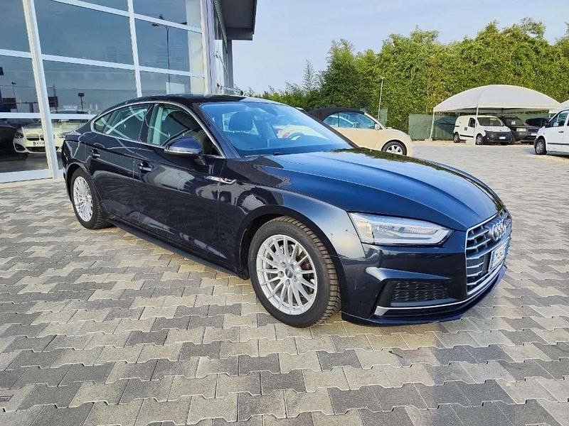 Usata Audi A5 S-Line 150 CV (110 kW) 2017 Blu/azzurro Coupé