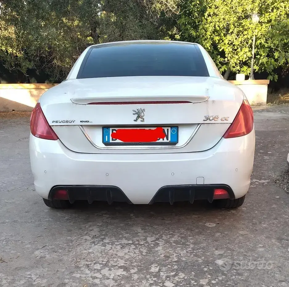 Usata Peugeot 308 CC 136 CV (100 kW) 2009 Bianco Cabrio