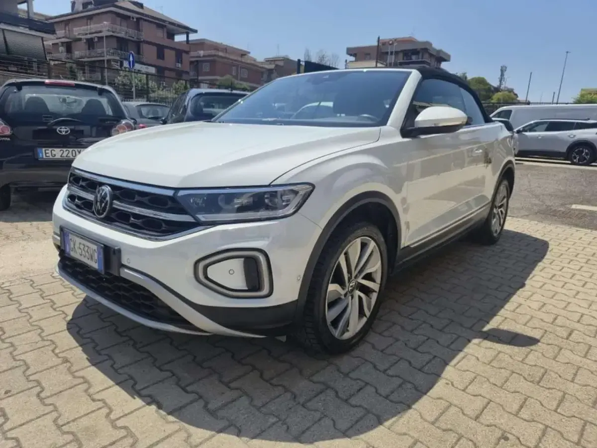 Usata VW T-Roc Cabriolet Style 110 CV (80 kW) 2022 Bianco Cabrio