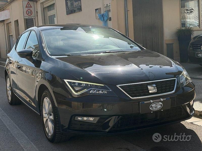 Usata Seat Leon Style 116 CV (85 kW) 2019 Nero Berlina