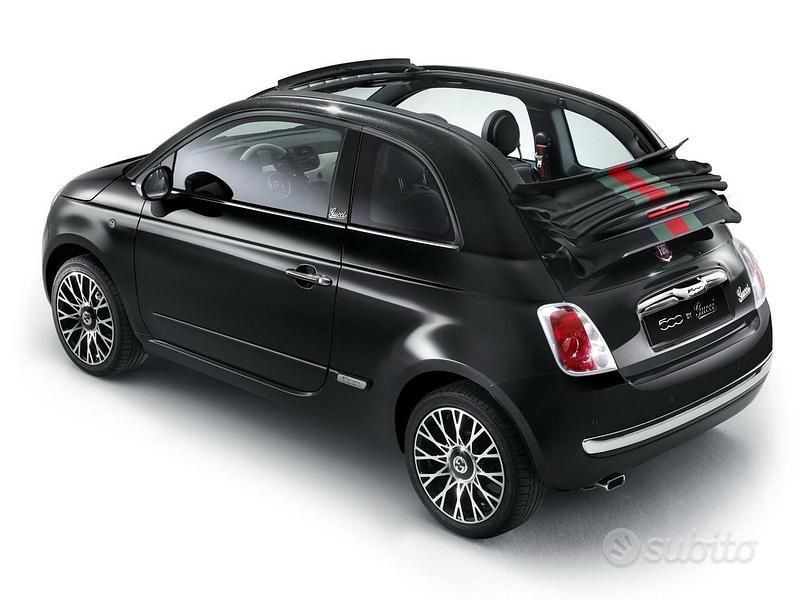 Usata Fiat 500 69 CV (50 kW) 2012 Nero Cabrio
