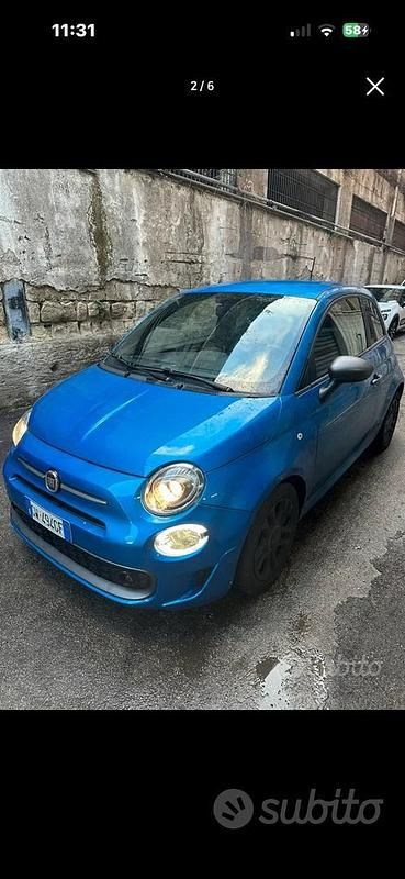 Usata Fiat 500S S 85 CV (62 kW) 2019 Blu Utilitaria