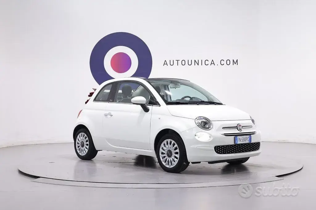 Usata Fiat 500C Lounge 69 CV (50 kW) 2018 Bianco Cabrio