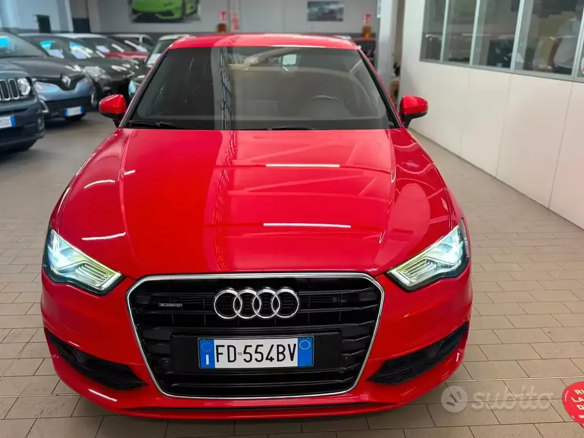 Usata Audi A3 S-Line 184 CV (135 kW) 2016 Rosso Berlina