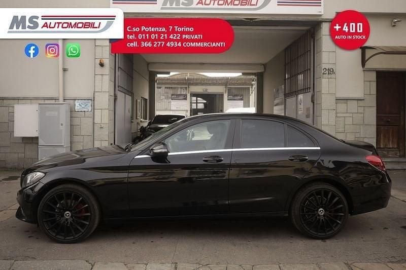Usata Mercedes C180 116 CV (85 kW) 2017 Nero Berlina