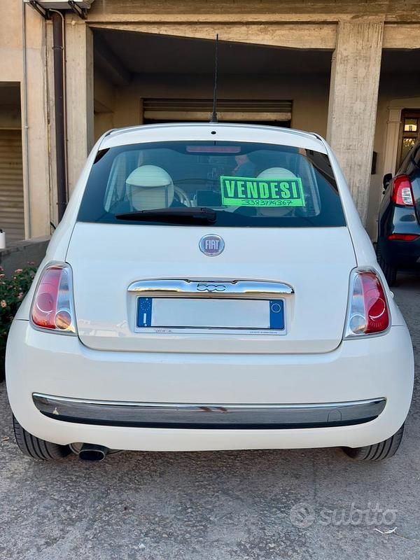 Usata Fiat 500 Lounge 2009 Bianco Utilitaria