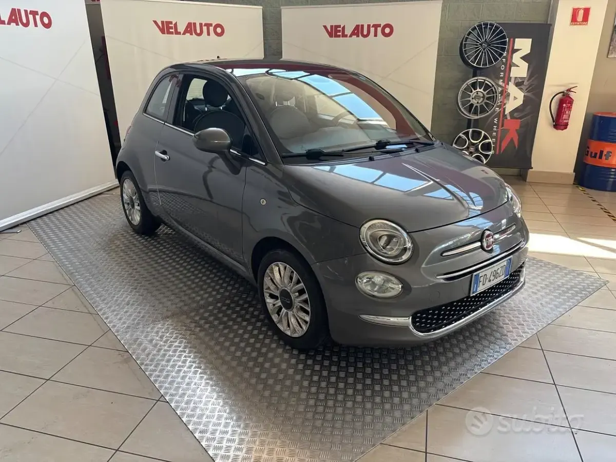 Usata Fiat 500 Lounge 69 CV (50 kW) 2016 Grigio Utilitaria