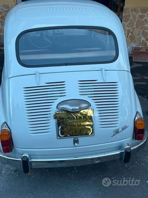 Usata Fiat 600 1960 Bianco Utilitaria