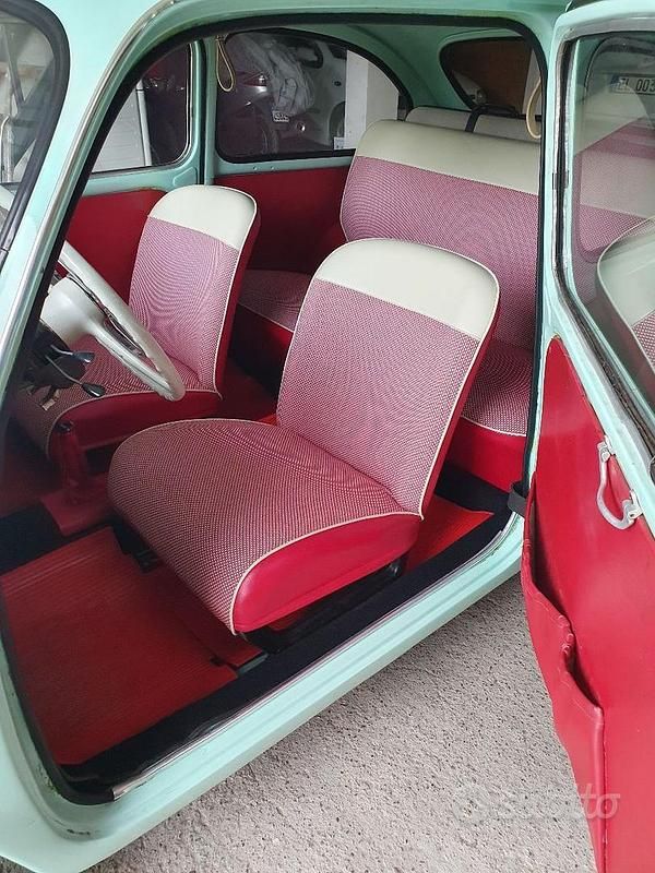 Usata Fiat 600D 42 CV (30 kW) 1960 Verde Utilitaria