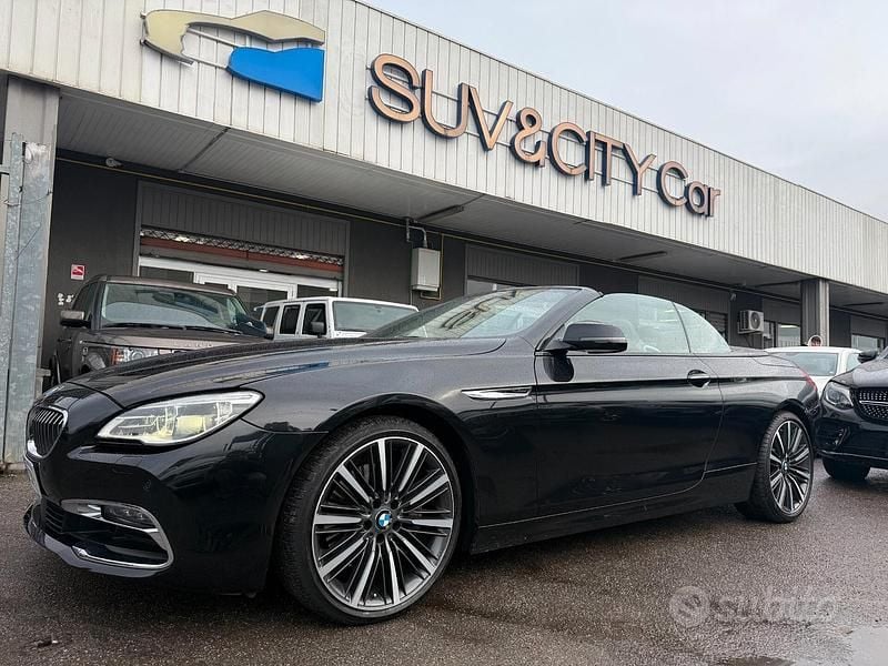 Usata BMW 640 Cabriolet 313 CV (230 kW) 2017 Nero Cabrio