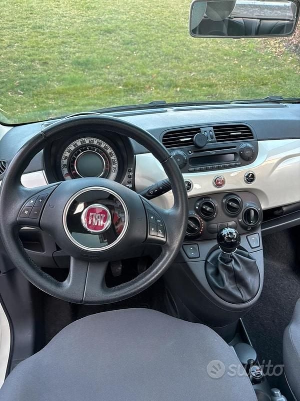 Usata Fiat 500 69 CV (50 kW) 2009 Bianco Cabrio