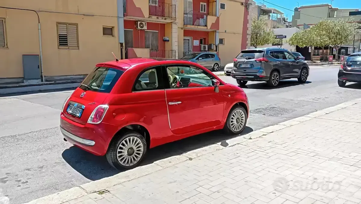 Usata Fiat 500 Red 95 CV (69 kW) 2008 Rosso Berlina