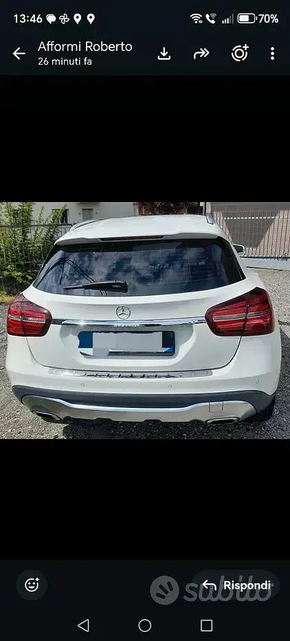 Usata Mercedes GLA180 122 CV (89 kW) 2017 Bianco SUV