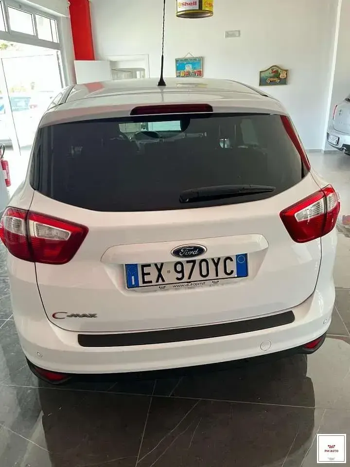 Usata Ford C-MAX Titanium 120 CV (88 kW) 2015 Bianco Monovolume