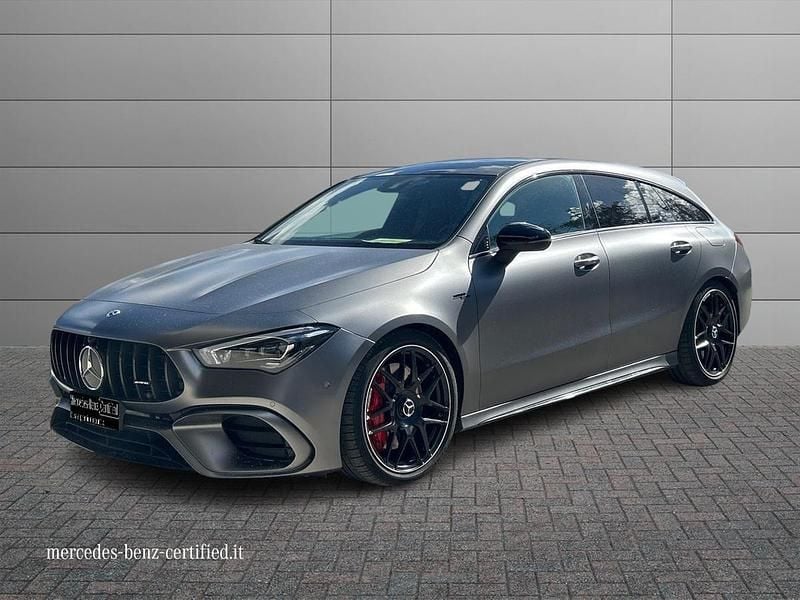 Grigio montagna magno design Usata 2022 Mercedes CLA45 AMG Shooting Brake AMG Station wagon | 44.900 € (Ottimo prezzo) - Immagine 1/4