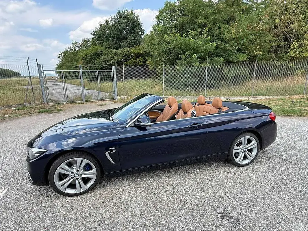Usata BMW 435 Luxury Line 313 CV (230 kW) 2017 Blu/azzurro Cabrio