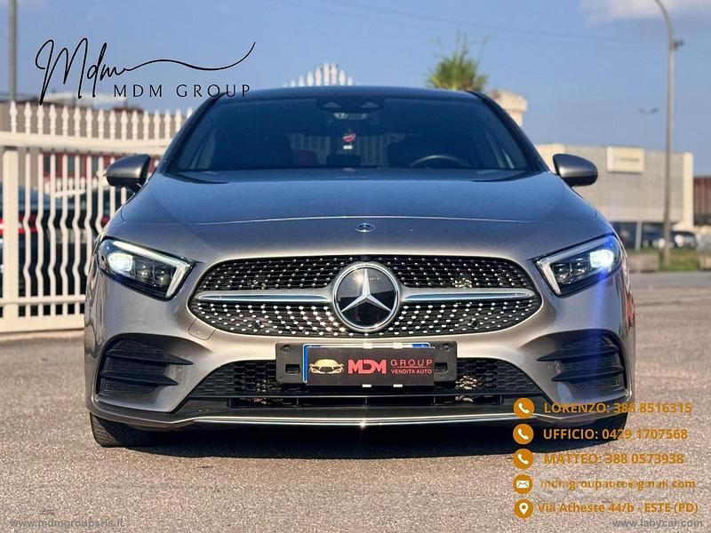 Usata Mercedes A180 AMG line 116 CV (85 kW) 2019 Grigio Berlina