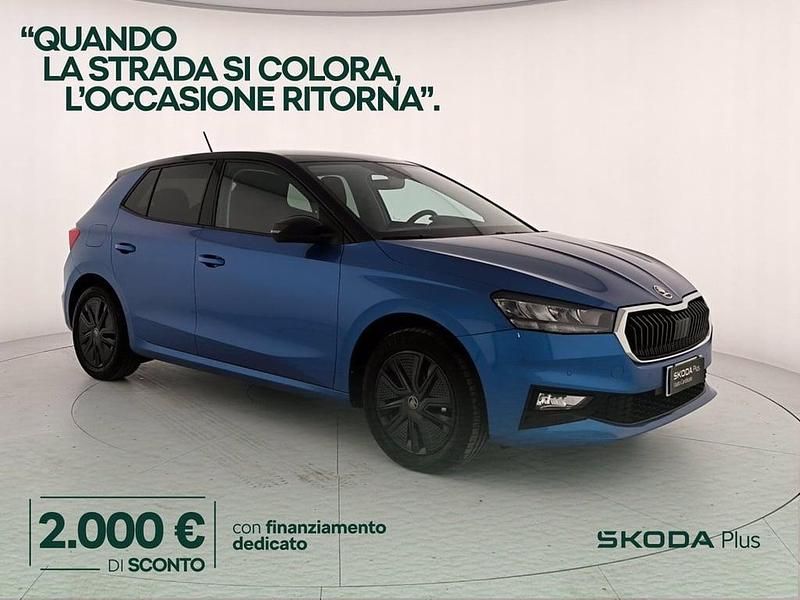 Usata Skoda Fabia 80 CV (58 kW) 2025 Blu race metallizzato nero tulipano perlato Utilitaria