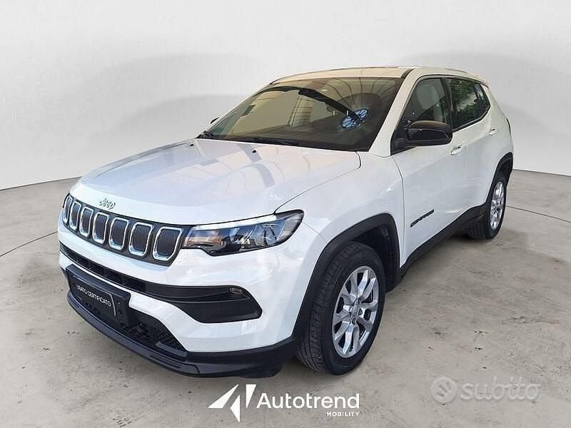 Bianco Usata 2022 Jeep Compass Longitude SUV | 23.000 € (Buon prezzo) - Immagine 1/4