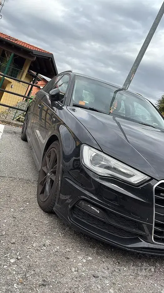 Usata Audi A3 S-Line 150 CV (110 kW) 2015 Nero Berlina