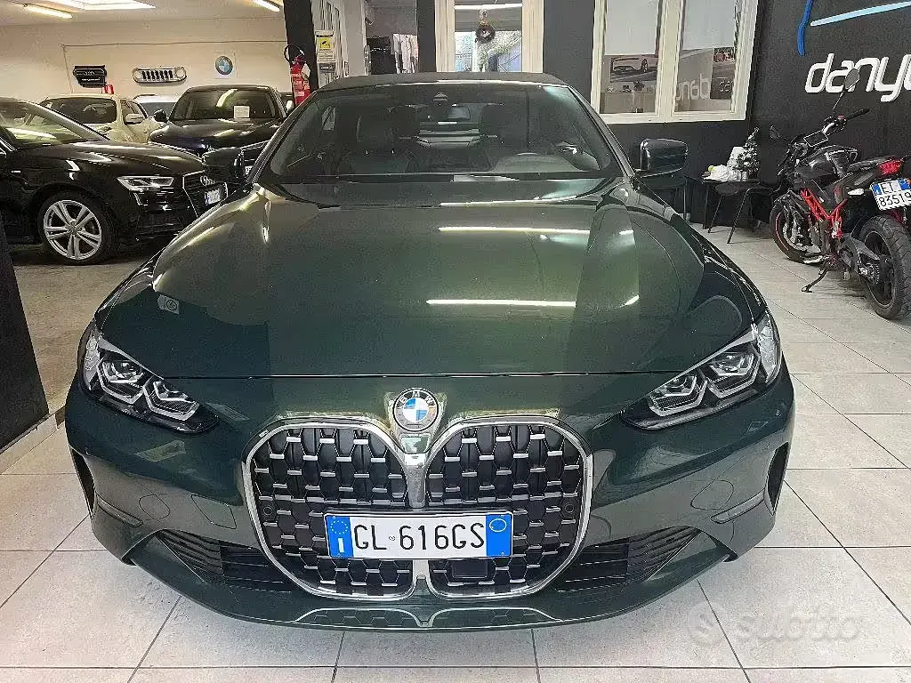 Usata BMW 420 Sport Line 190 CV (139 kW) 2022 Verde Cabrio