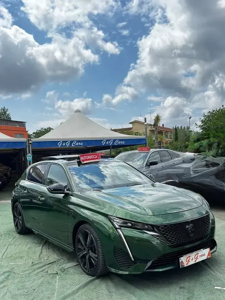 Usata Peugeot 308 GT 131 CV (96 kW) 2022 Verde Berlina