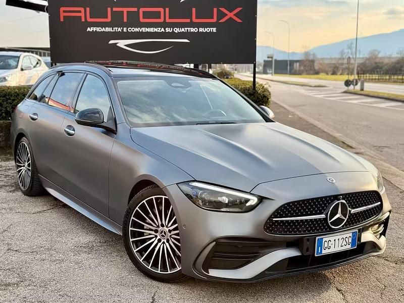 Usata Mercedes C220 Premium 199 CV (146 kW) 2021 Grigio Station wagon