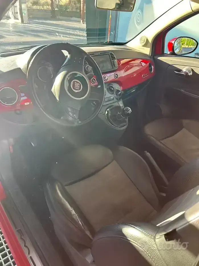 Usata Fiat 500 75 CV (55 kW) 2007 Rosso Berlina