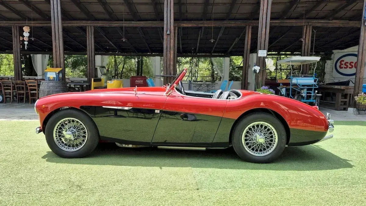 Usata Austin Healey 100 90 CV (66 kW) 1954 Rosso Cabrio