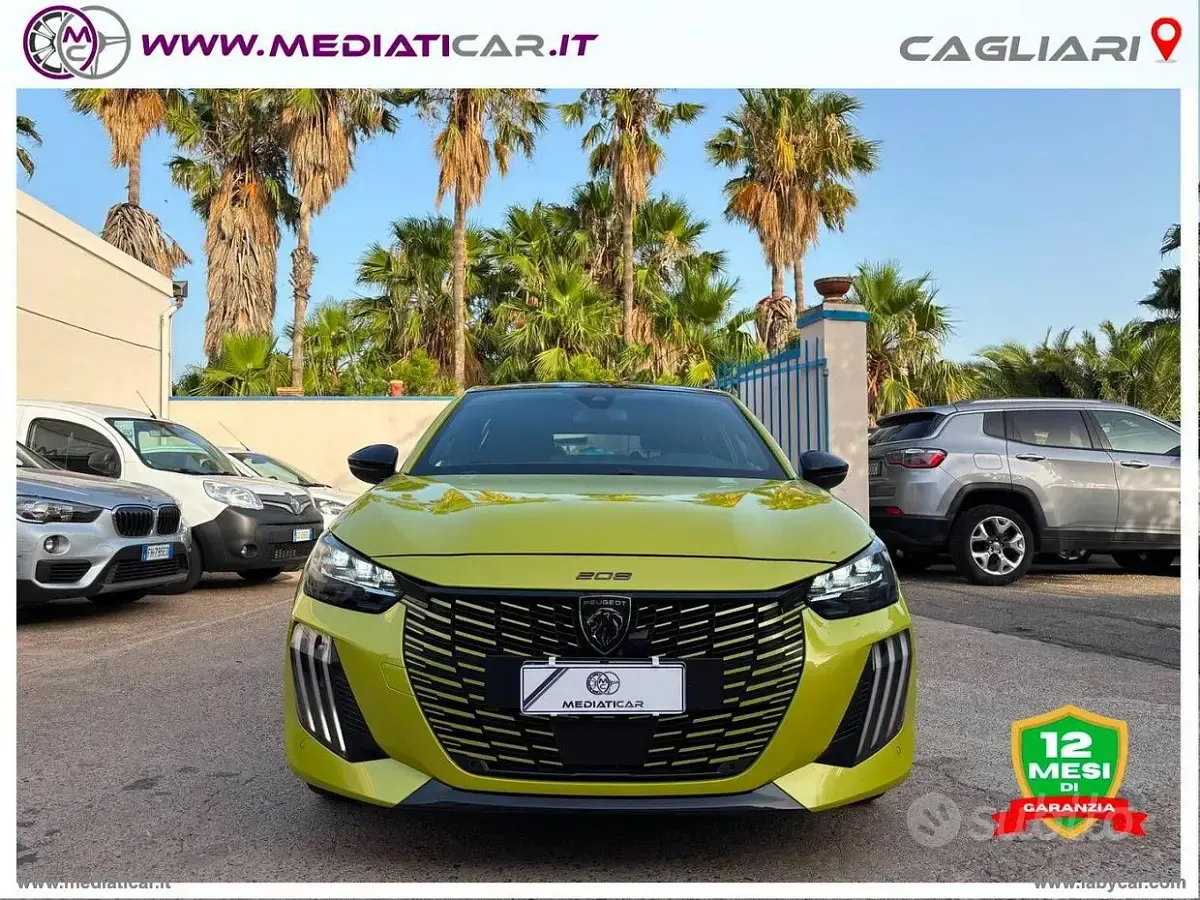 Usata Peugeot 208 GT 136 CV (100 kW) 2025 Giallo Utilitaria