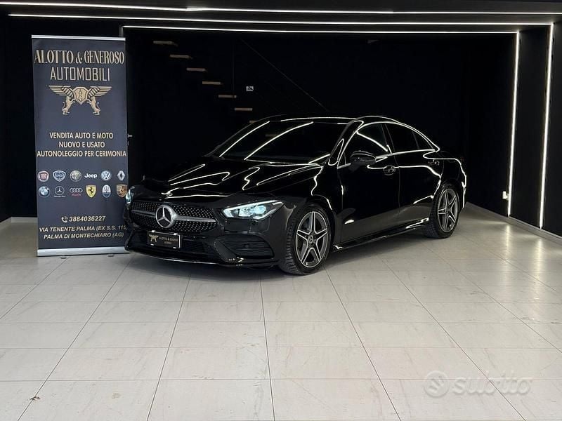 Usata Mercedes CLA200 Premium 150 CV (110 kW) 2020 Nero Berlina