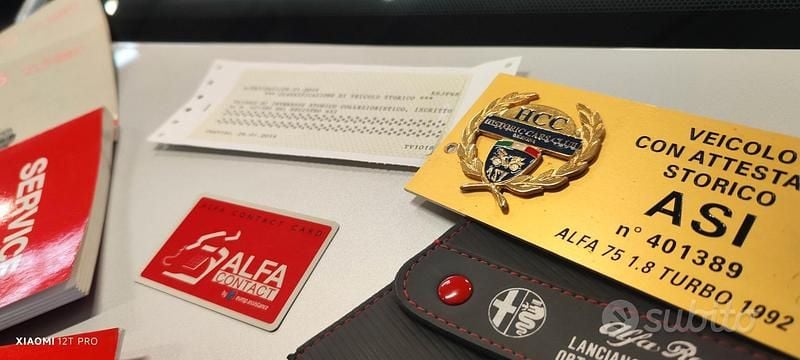 Usata Alfa Romeo 75 Quadrifoglio Verde 164 CV (120 kW) 1991 Grigio Berlina