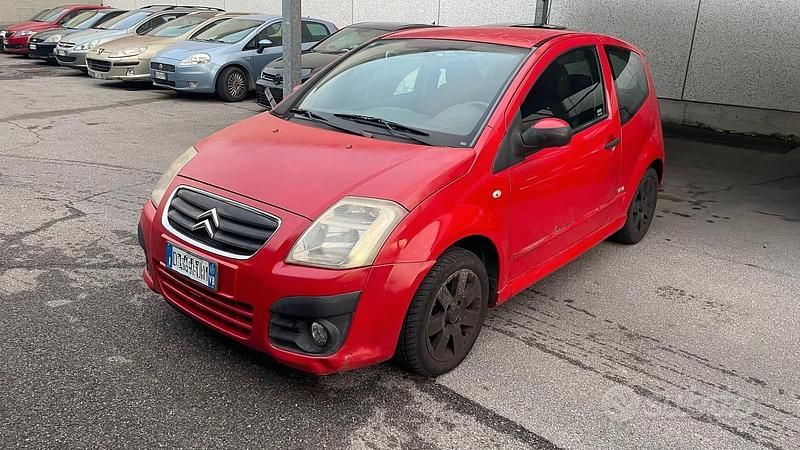 Usata Citroën C2 VTR Sport 73 CV (53 kW) 2009 Rosso Utilitaria
