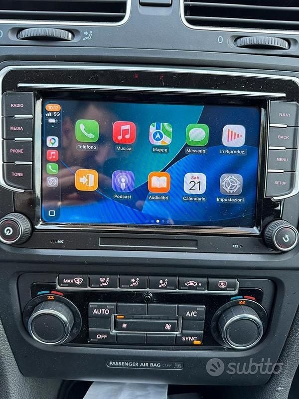 Usata VW Golf VI Highline 105 CV (77 kW) 2010 Bianco Utilitaria