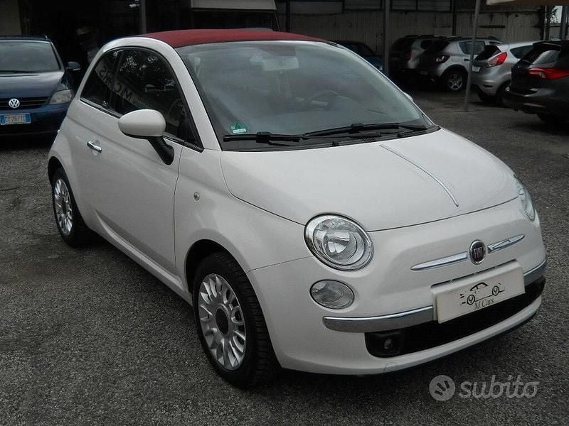 Usata Fiat 500C Lounge 69 CV (50 kW) 2015 Bianco Cabrio
