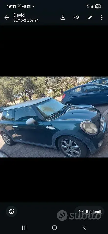 Usata Mini ONE 90 CV (66 kW) 2009 Verde Utilitaria