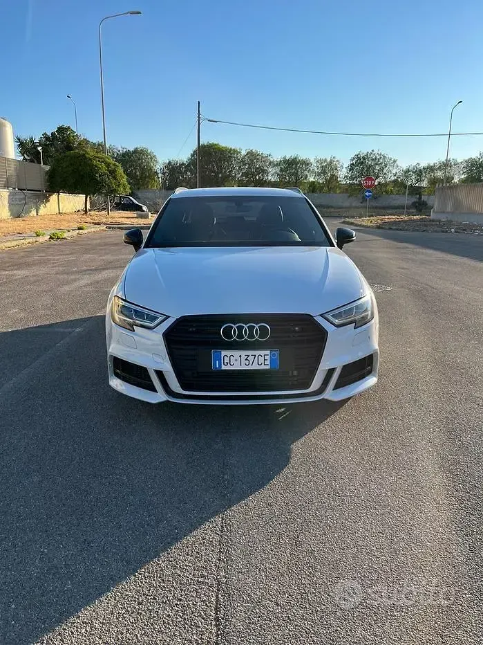 Usata Audi A3 S-Line 150 CV (110 kW) 2017 Bianco Berlina