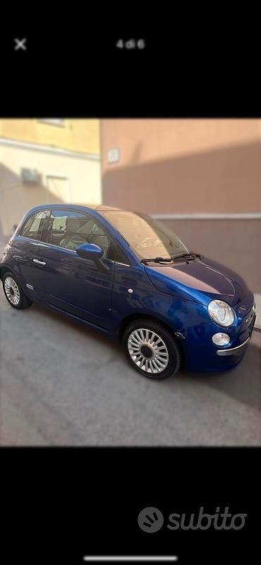 Usata Fiat 500 Lounge 69 CV (50 kW) 2010 Blu Berlina
