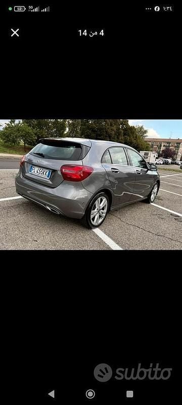 Usata Mercedes A180 109 CV (80 kW) 2017 Grigio Berlina
