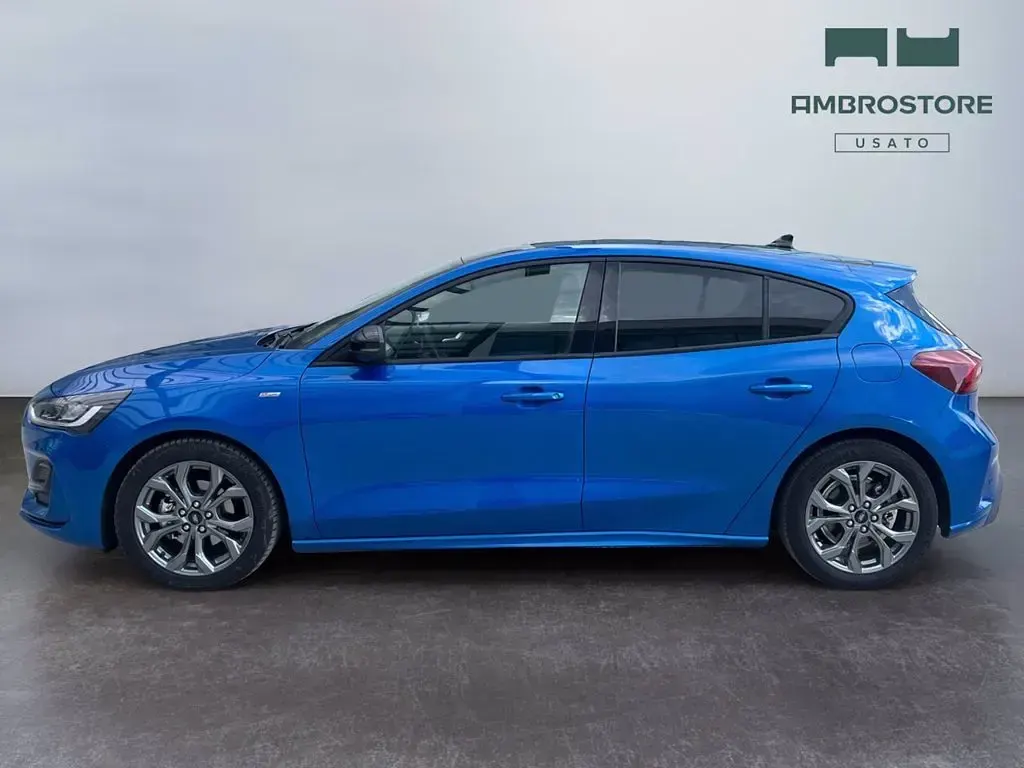 Usata Ford Focus ST-Line X 125 CV (91 kW) 2023 Desert island blue (metallizzato) Berlina